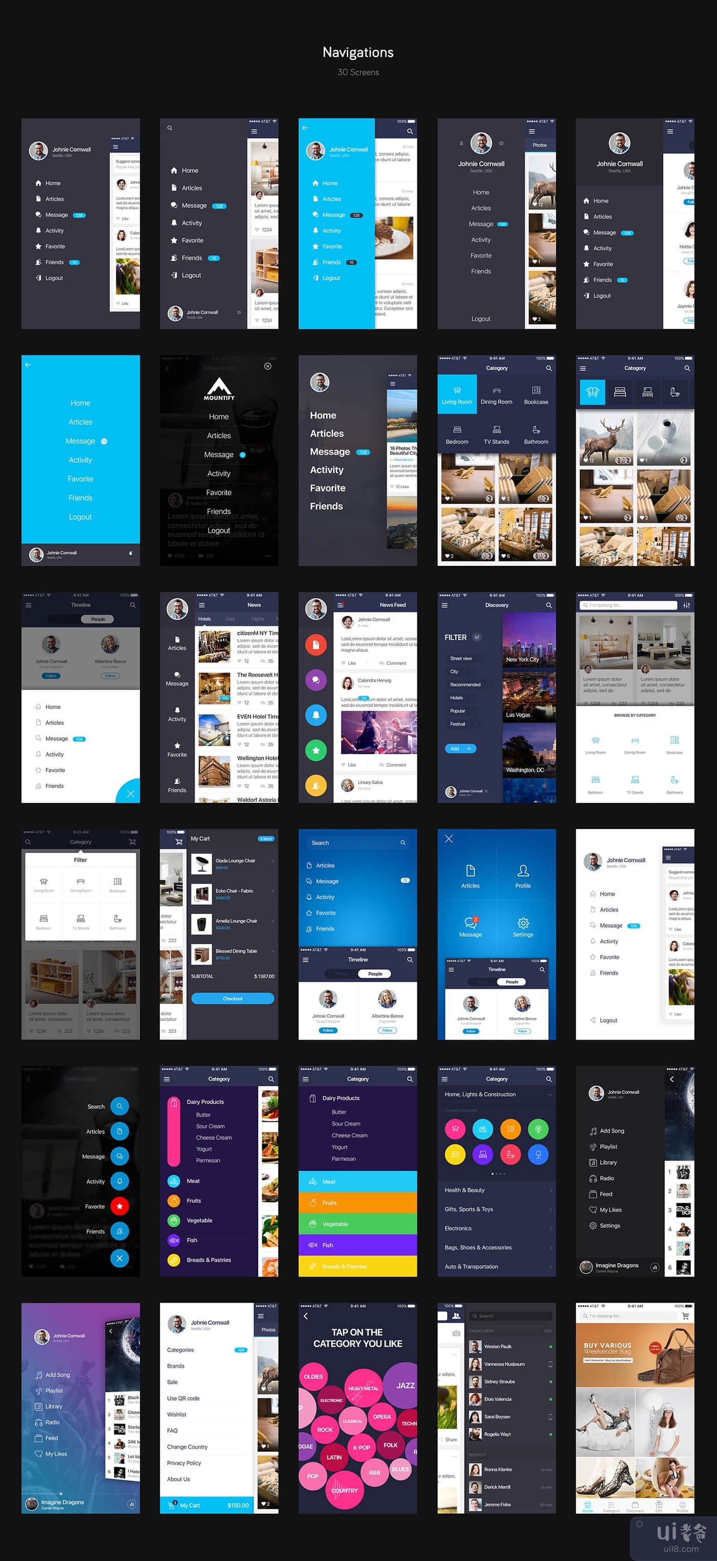 Mountify 移动 UI 套件(Mountify Mobile UI Kit)插图3