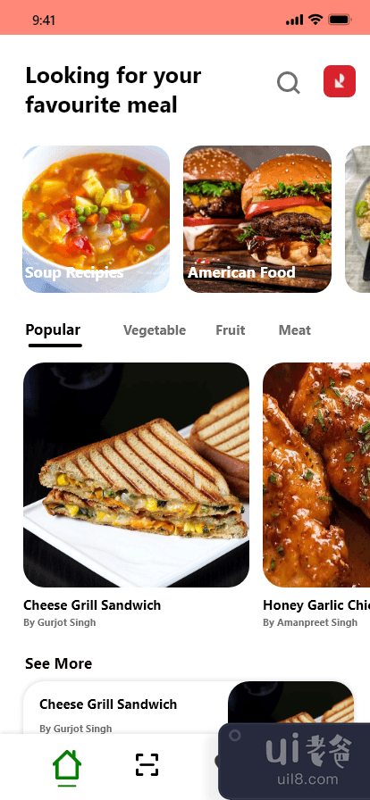 FoodPoint 应用程序设计(FoodPoint App Design)插图