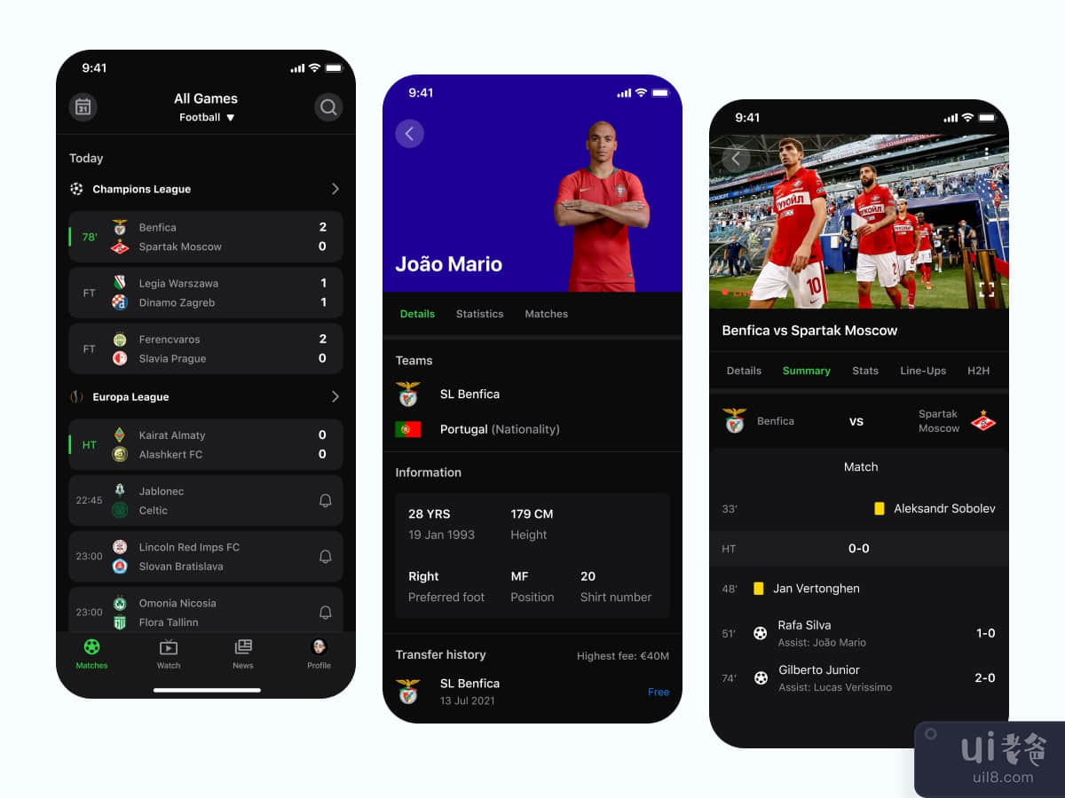 Football App - UI_UX Design