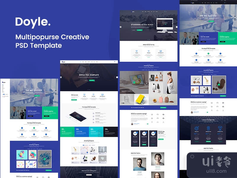 Doyle - Creative Multipurpose PSD Template 