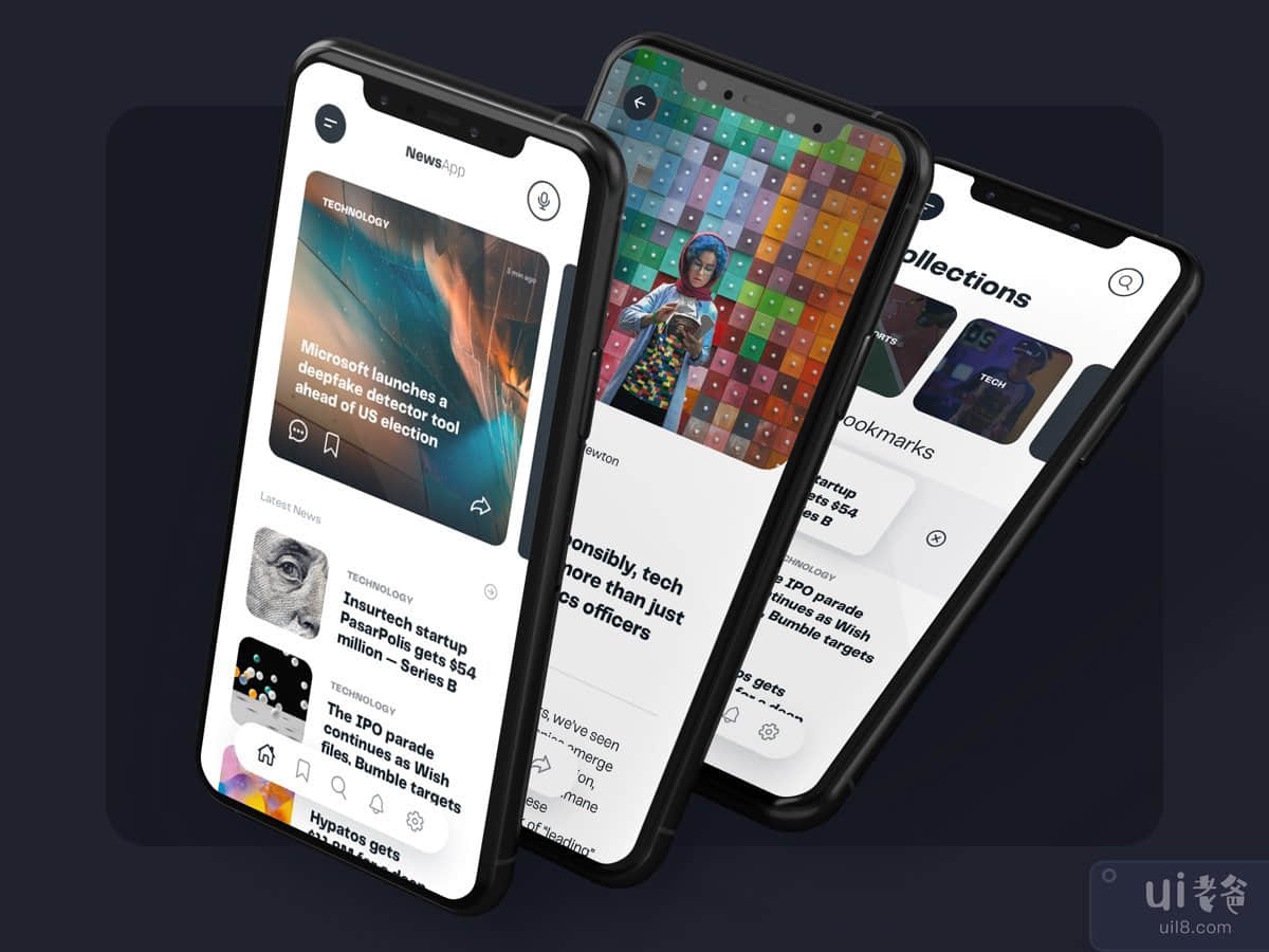 News & Blog Mobile App UI Kit Template