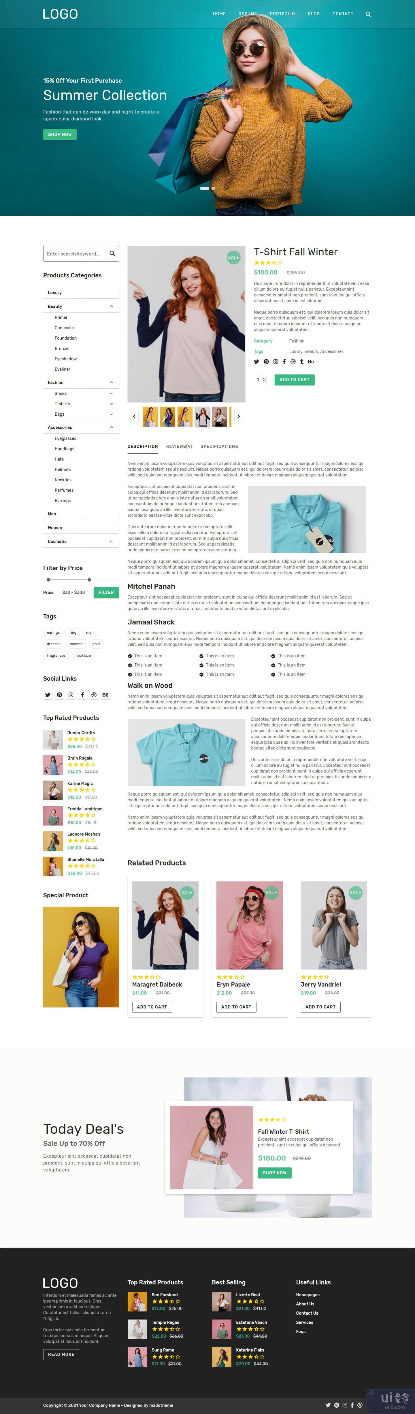 Meba时装店HTML网页模板V1.0(Meba Fashion Store HTML Web Template V1.0)插图