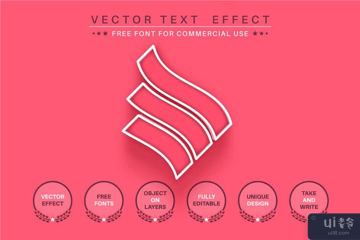 舞蹈大纲 - 可编辑的文本效果、字体样式(Dance outline - editable text effect, font style)插图3
