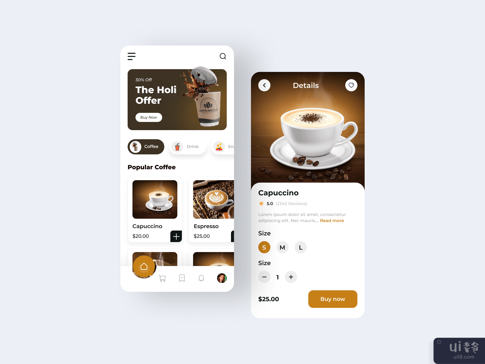 咖啡店移动应用(Coffee shop mobile app)插图