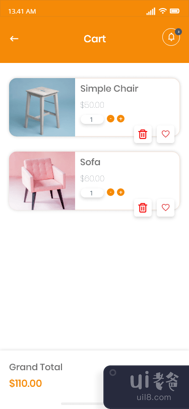 家具应用程序 - iOS 设计(Furniture Apps - iOS Design)插图3