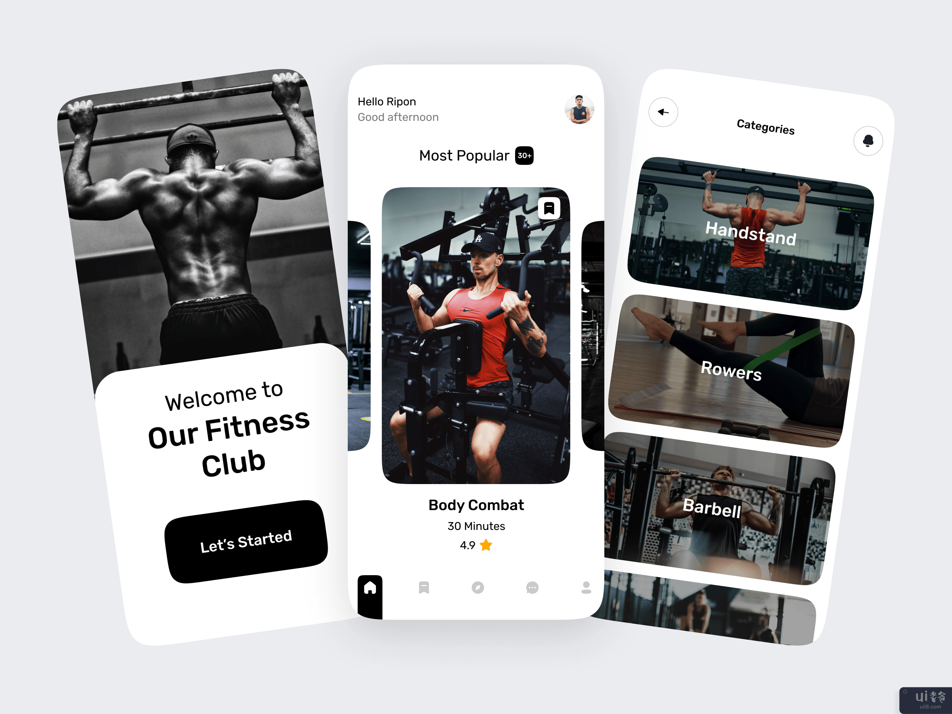 健身移动应用概念(Fitness Mobile App Concept)插图8
