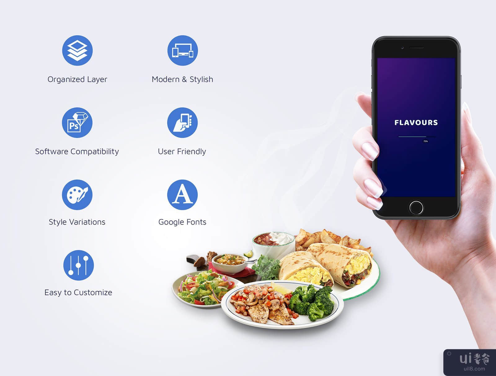 Flavours App餐厅和食品订购(Flavours App Restaurants & Food Ordering)插图2