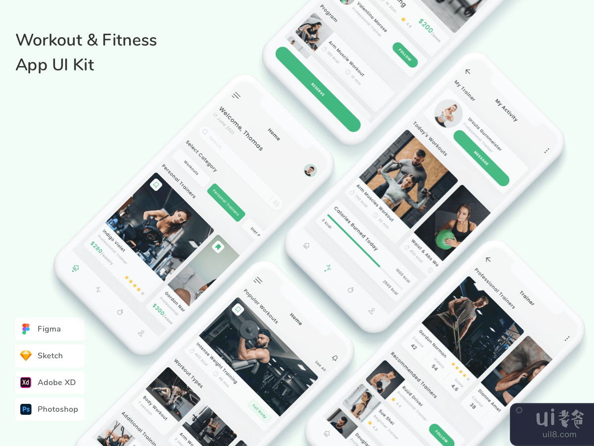 Workout & Fitness App UI Kit