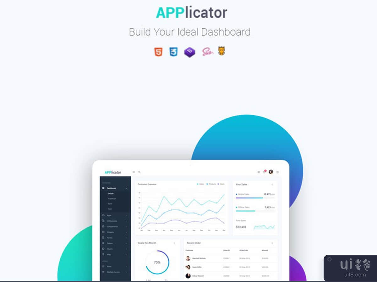 Applicator Bootstrap Admin Template