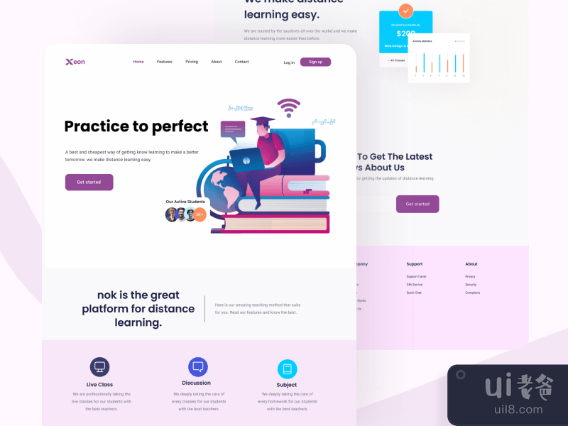 E-learning - Landing page