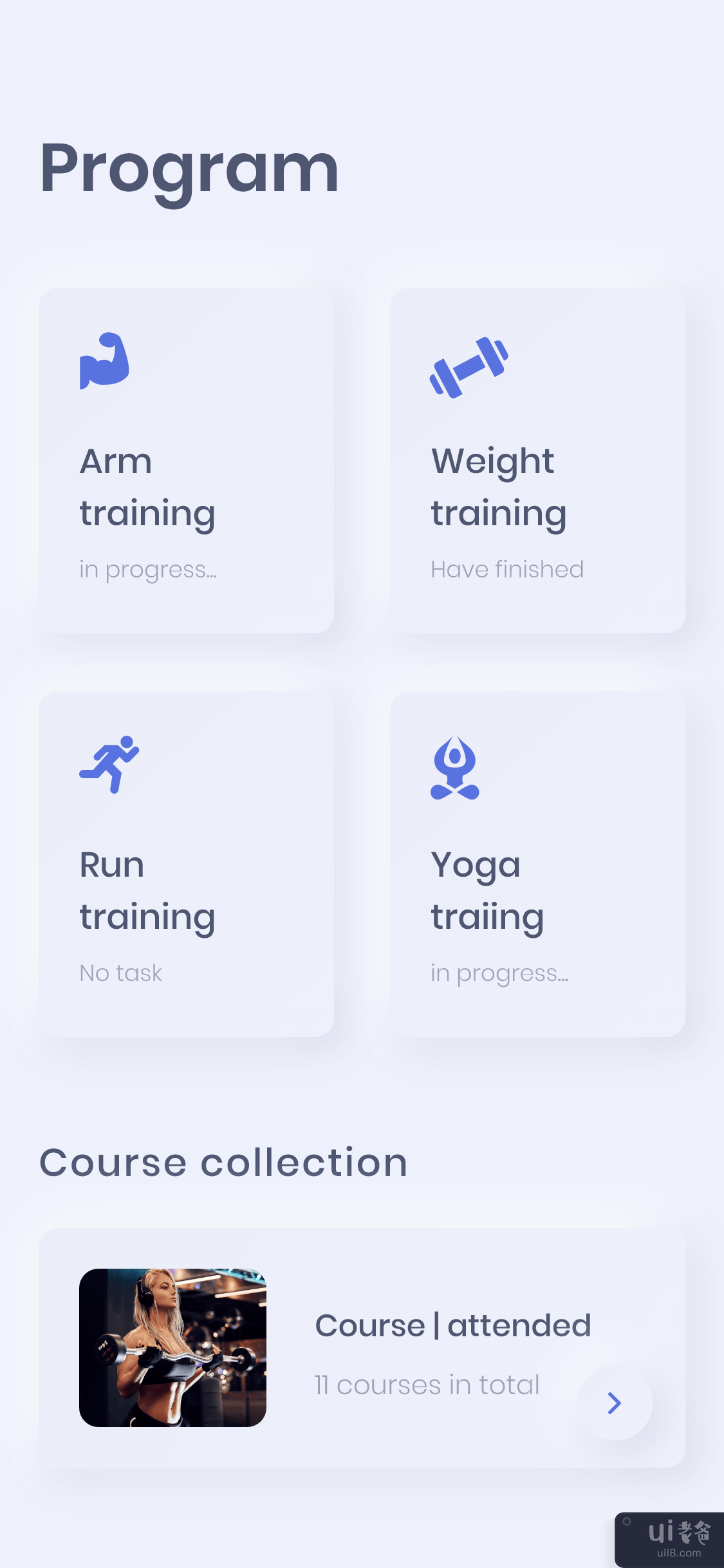 健身追踪应用程序用户界面(Fitness Tracking App UI)插图2