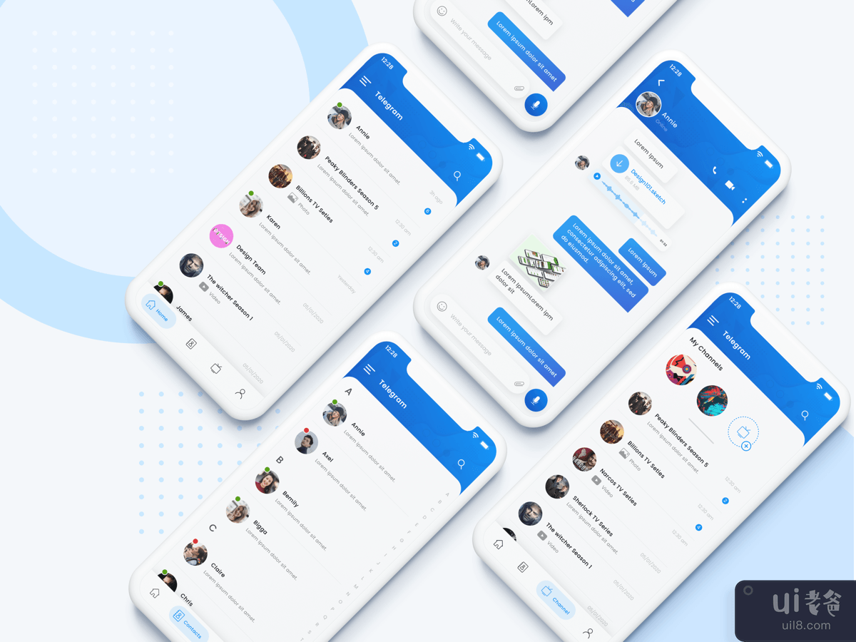 Telegram Messenger 应用程序重新设计(Telegram Messenger App Redesign)插图1
