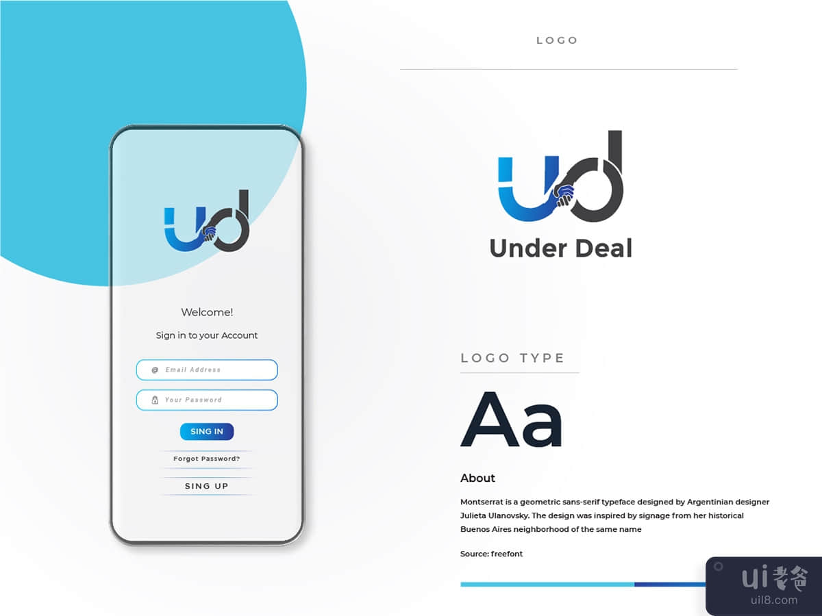 Under deal logo design