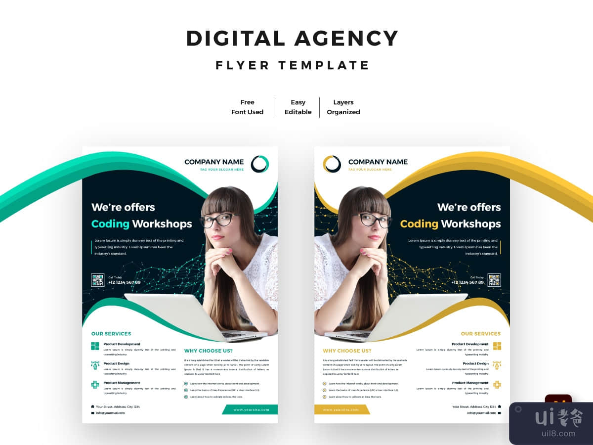 Digital Agency Flyer Template