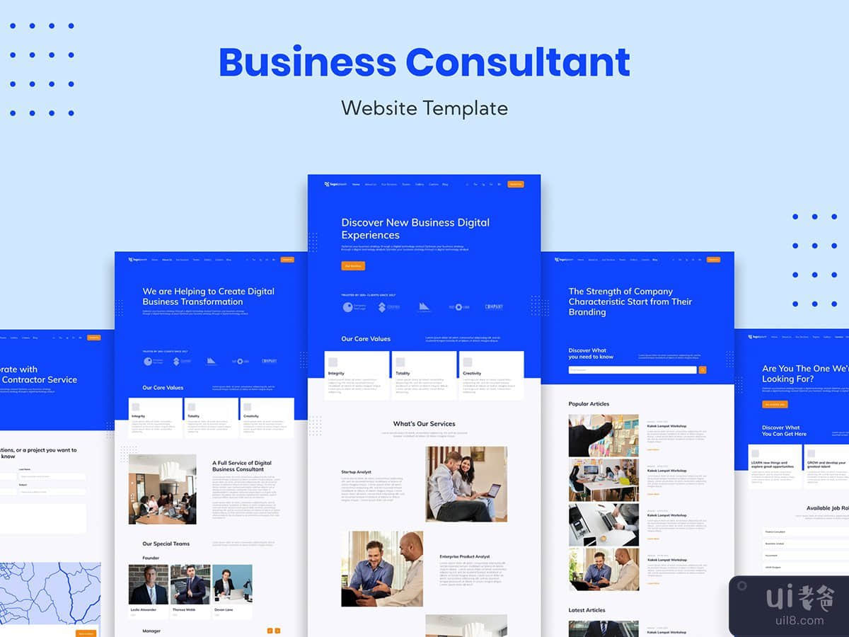 Business Consultant Website Template