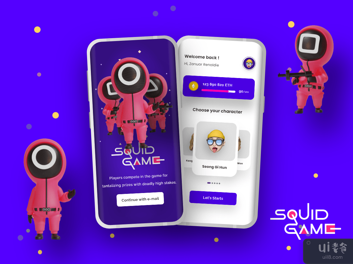Squid Game App Design