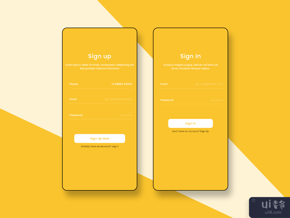sign in-sign up concept
