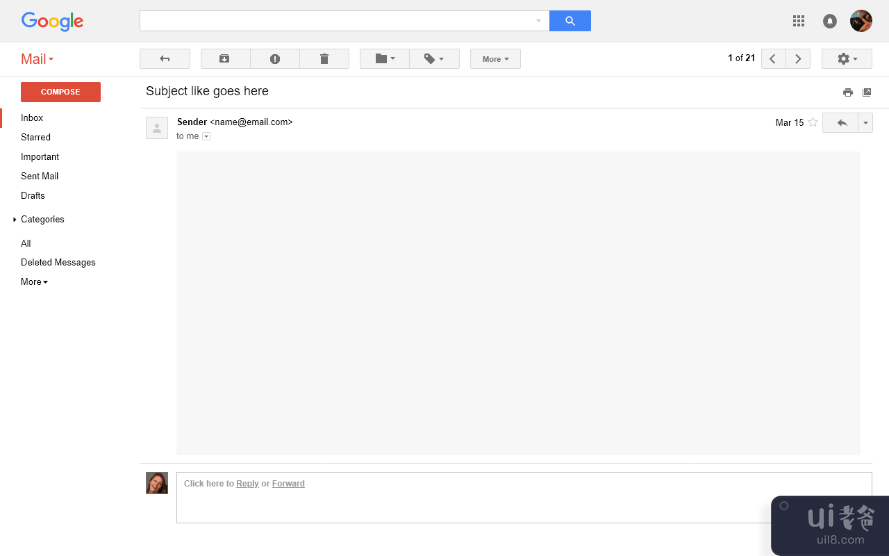 Gmail 网络用户界面工具包(Gmail Web UI Kit)插图1
