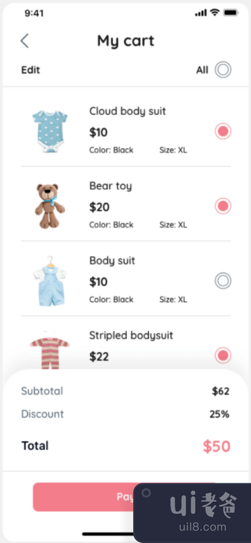 Moby 电子商务应用程序 UI 套件(Moby E-commerce App Ui Kit)插图3