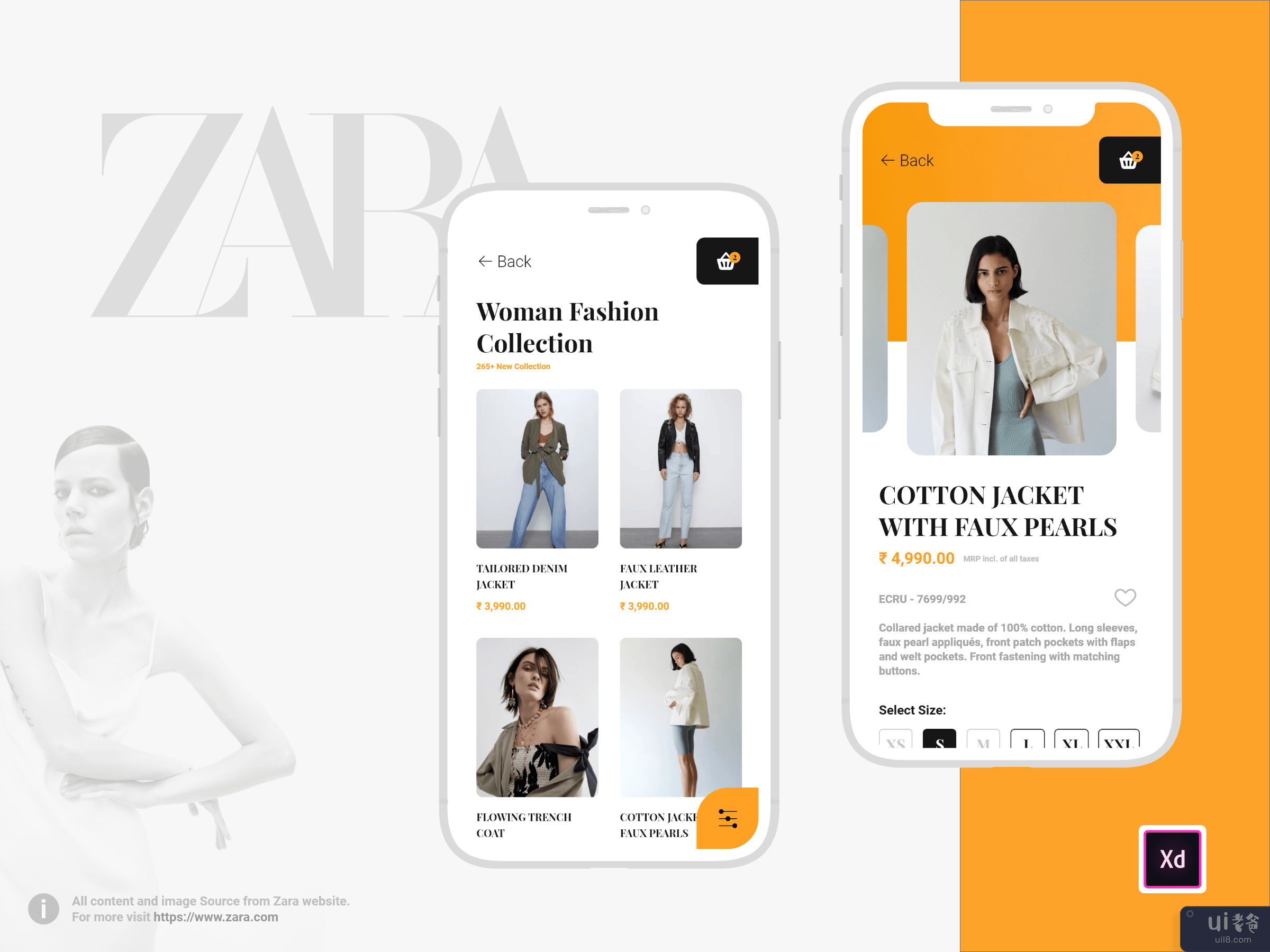 ZARA - 移动应用设计理念(ZARA - Mobile App Design concept)插图1