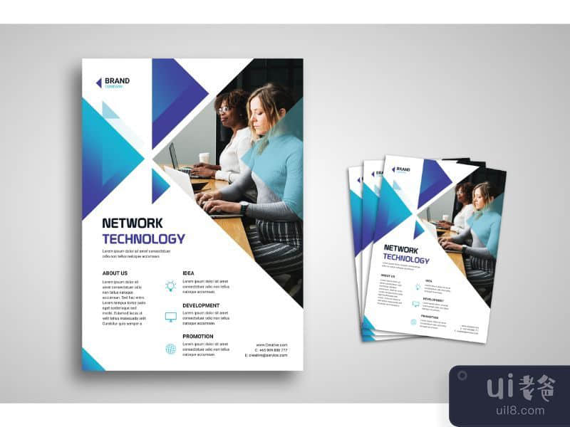 Flyer Template Network Technology Company