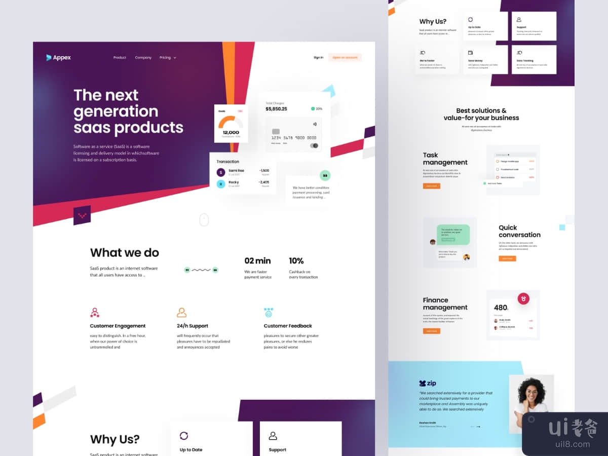 Appex-Software Landing Page
