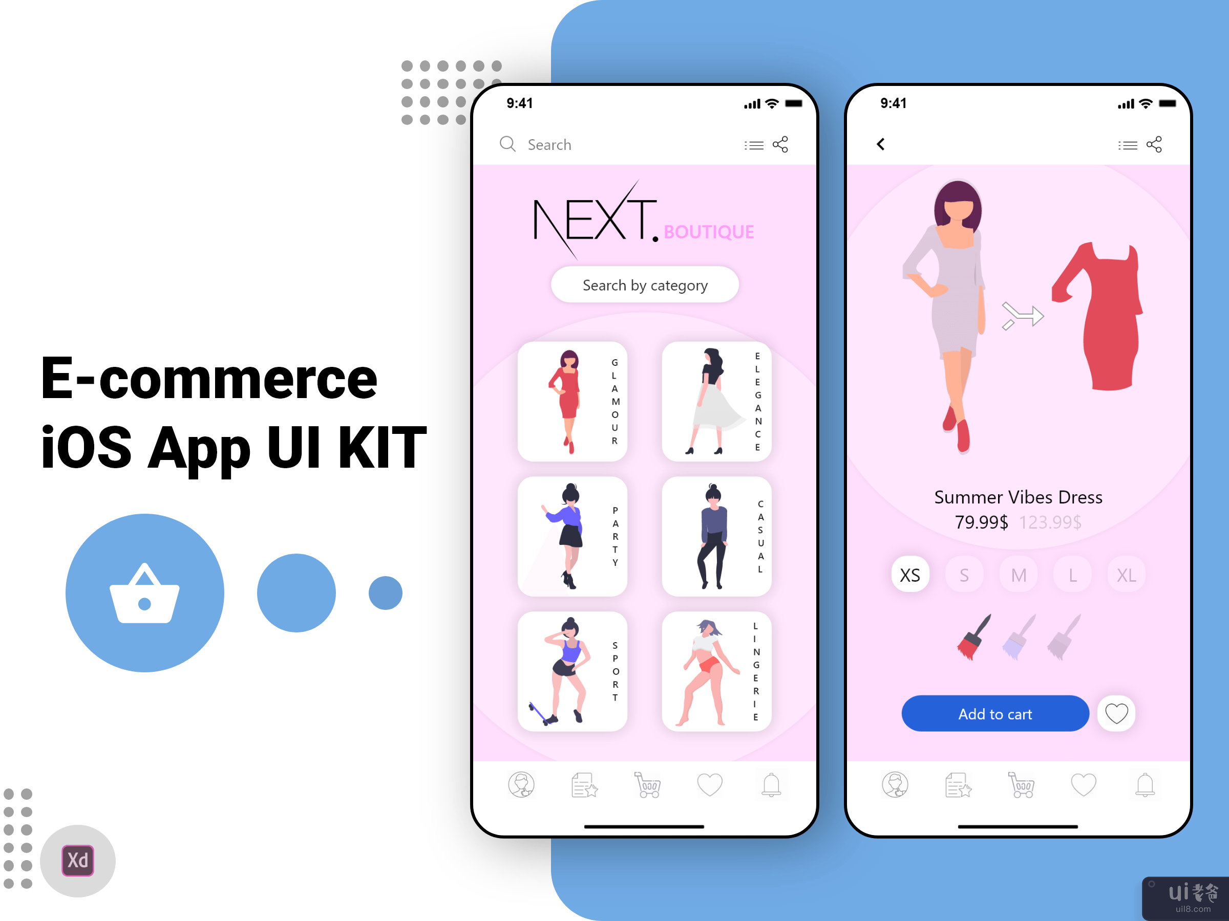 电子商务iOS App UI KIT(E-commerce iOS App UI KIT)插图