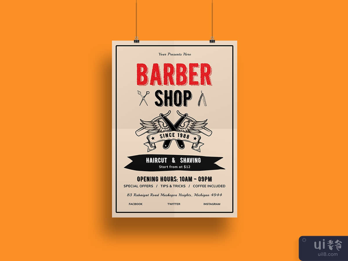 Barber Shop Flyer Template-02