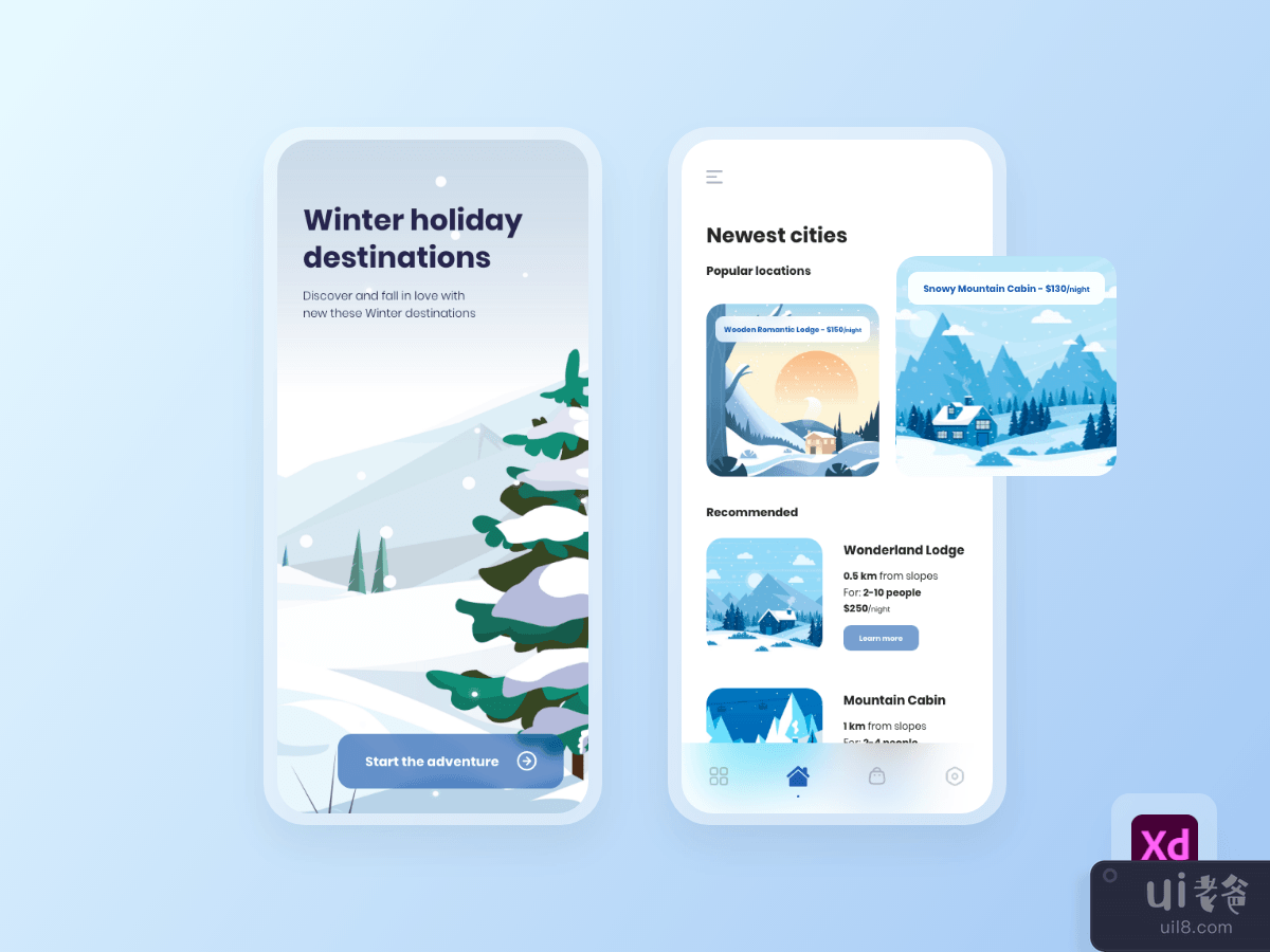 Winter Holiday Destination App Exploration