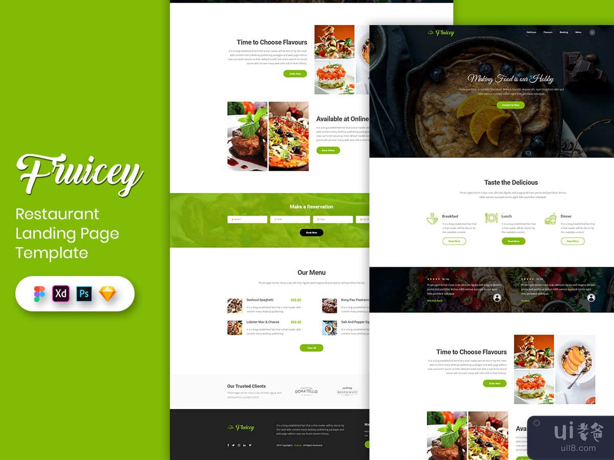 Restaurant Landing Page Template