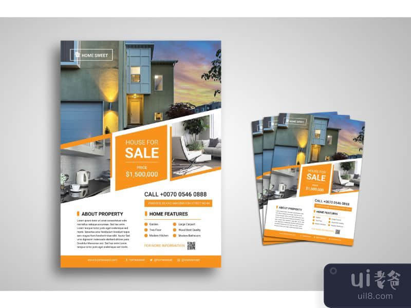 Flyer Template House For Sale