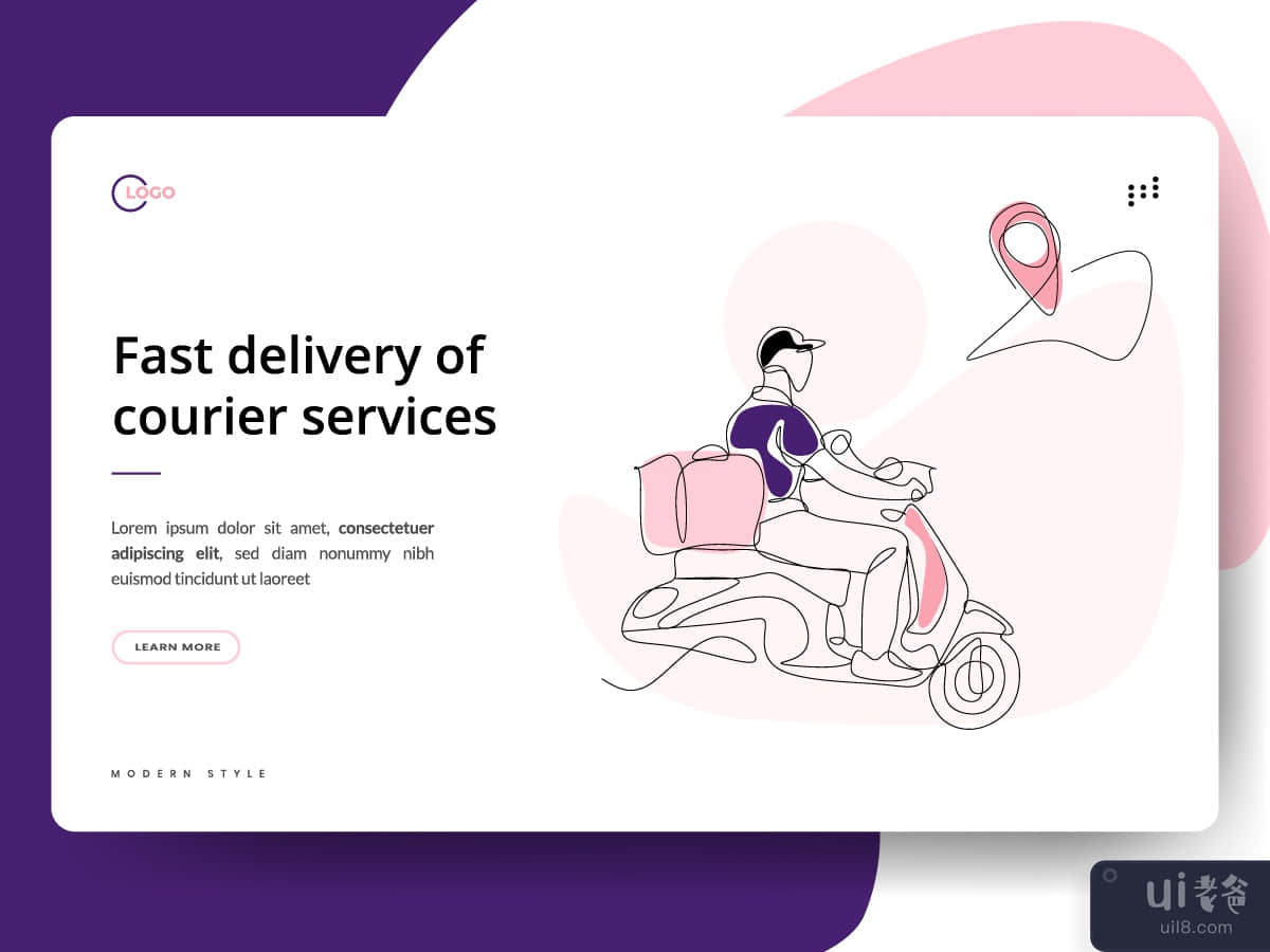 Fast delivery of courier services