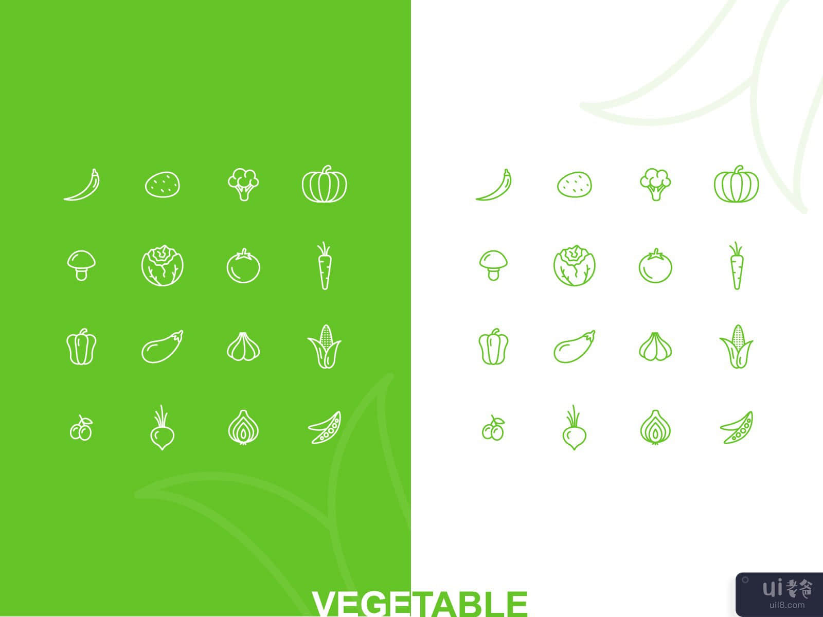 Vegetables Solid Icon