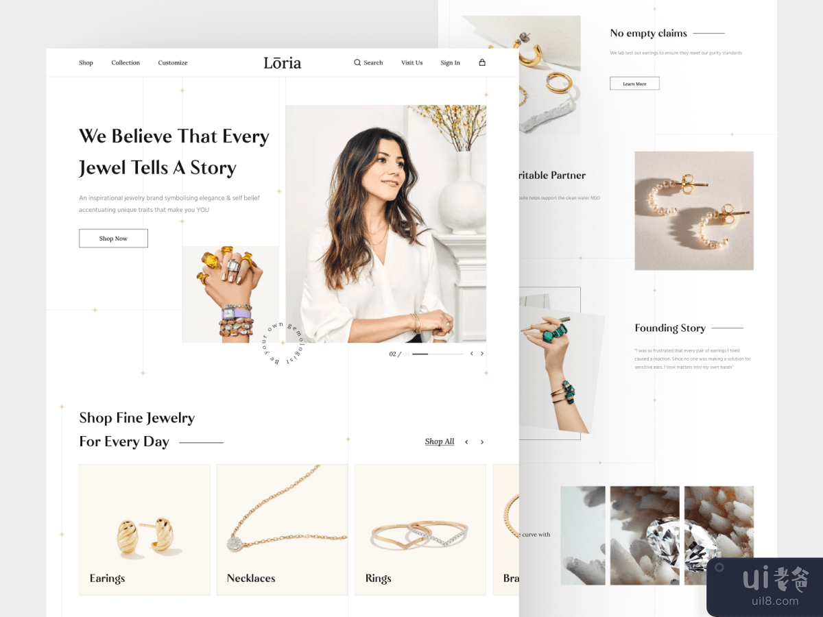 Loria - Jewelry Landing Page