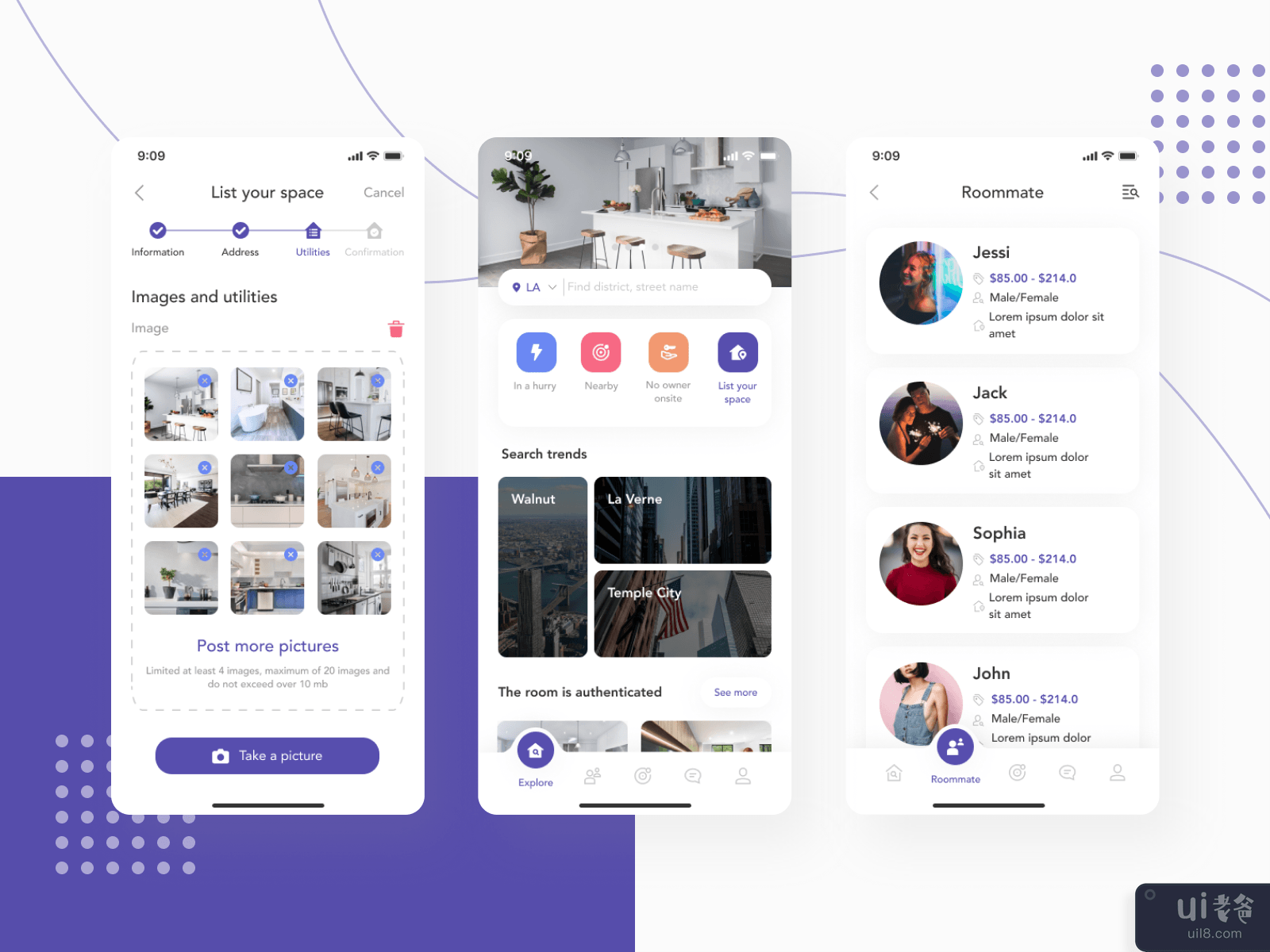 RentHouse - Simply Home Search Mobile App UI KIT #5