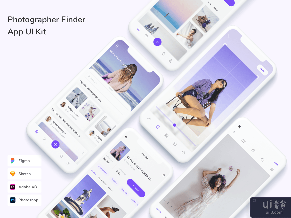 Photographer Finder App UI Kit