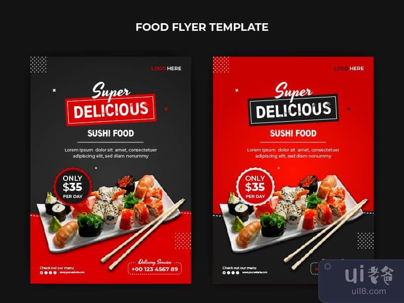 Food flyer template