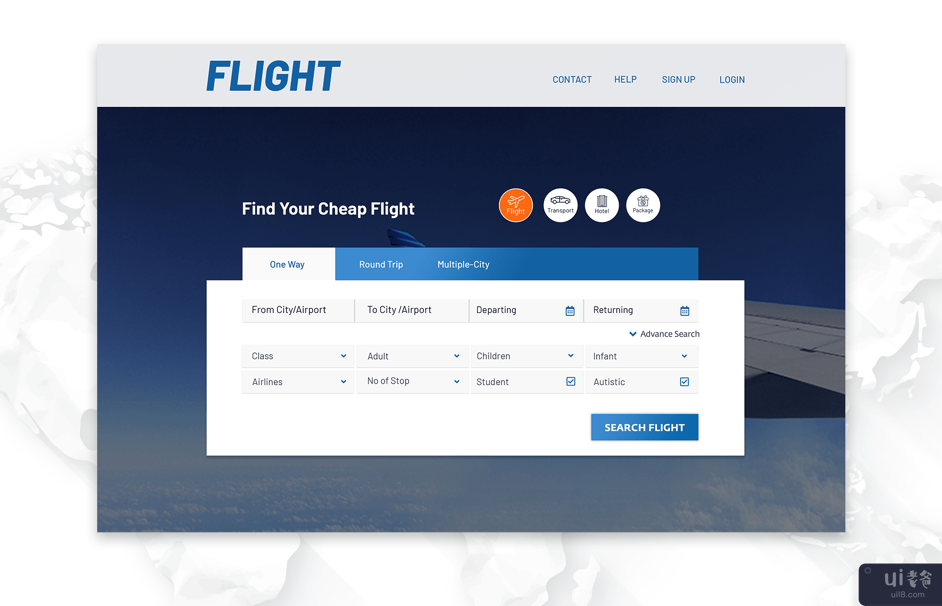 航班预订网络应用程序(Flight Booking web app)插图