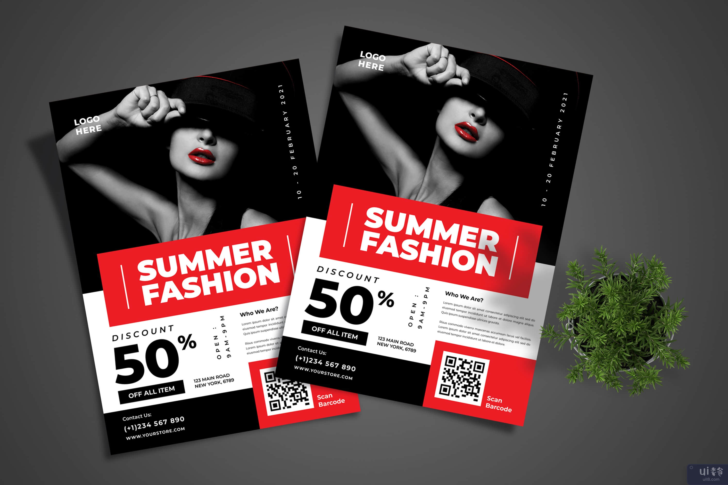 夏季时尚传单(Summer Fashion Flyer)插图
