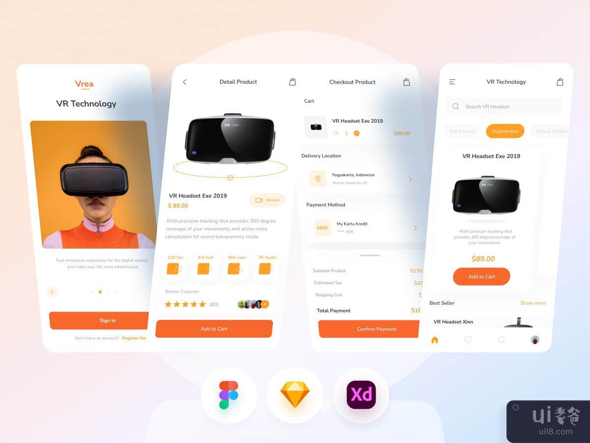 VR耳机移动应用(VR Headset Mobile App)插图1