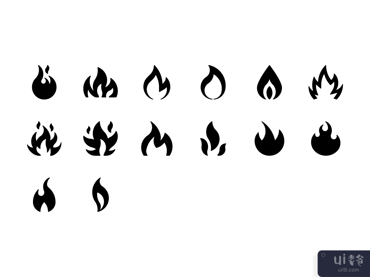 14 个火焰图标