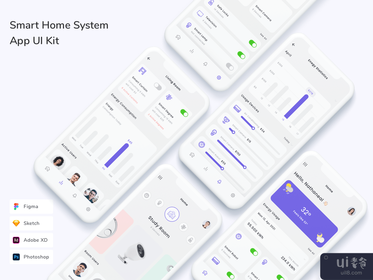 Smart Home System App UI Kit