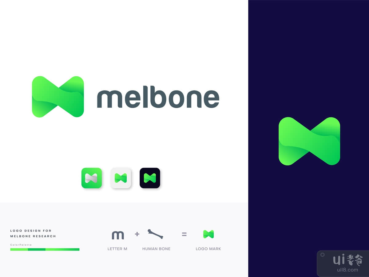 Melbone logo design