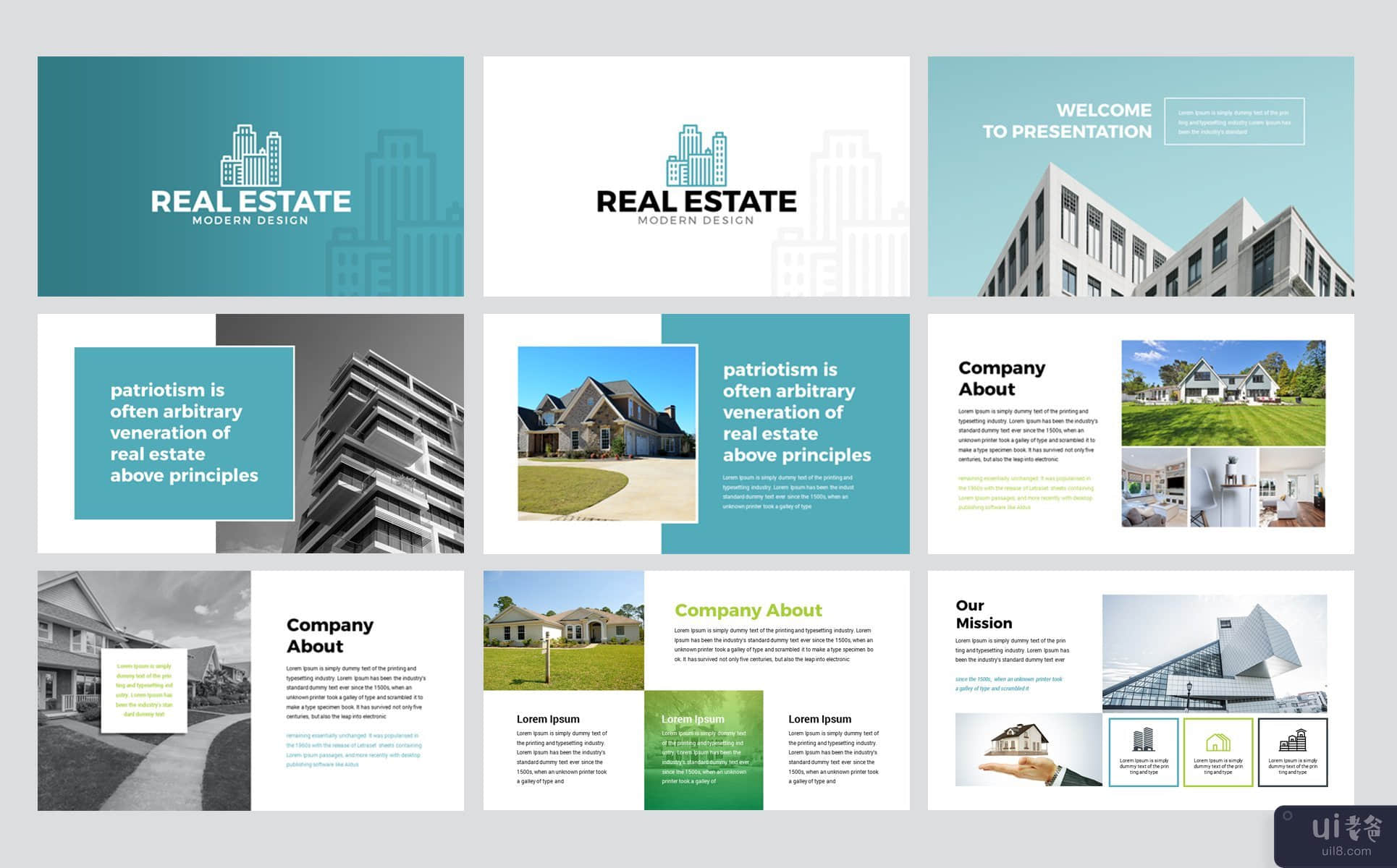 房地产的PowerPoint演示模板(Real Estate PowerPoint Presentation Template)插图
