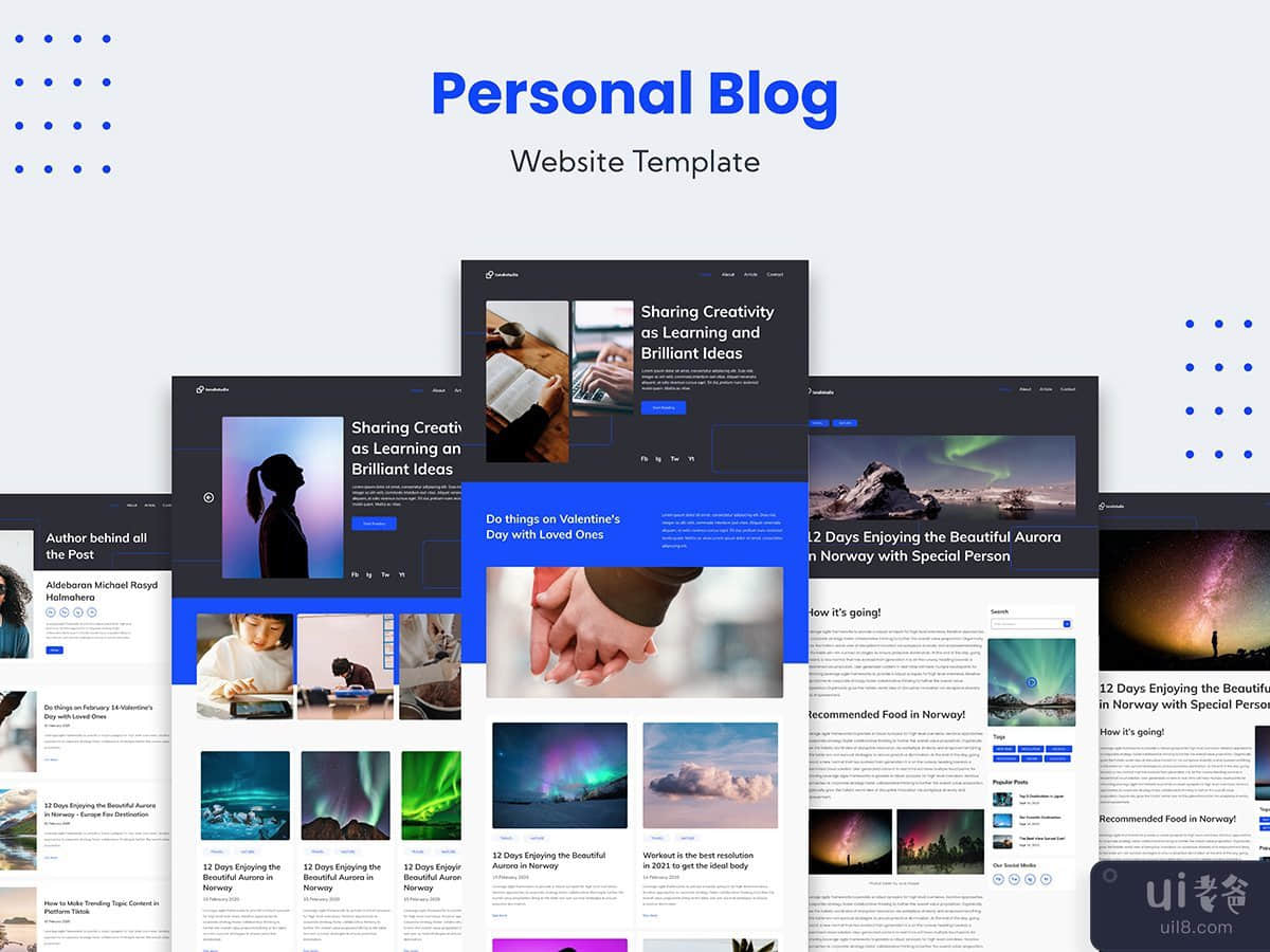 Personal Blog Website Template