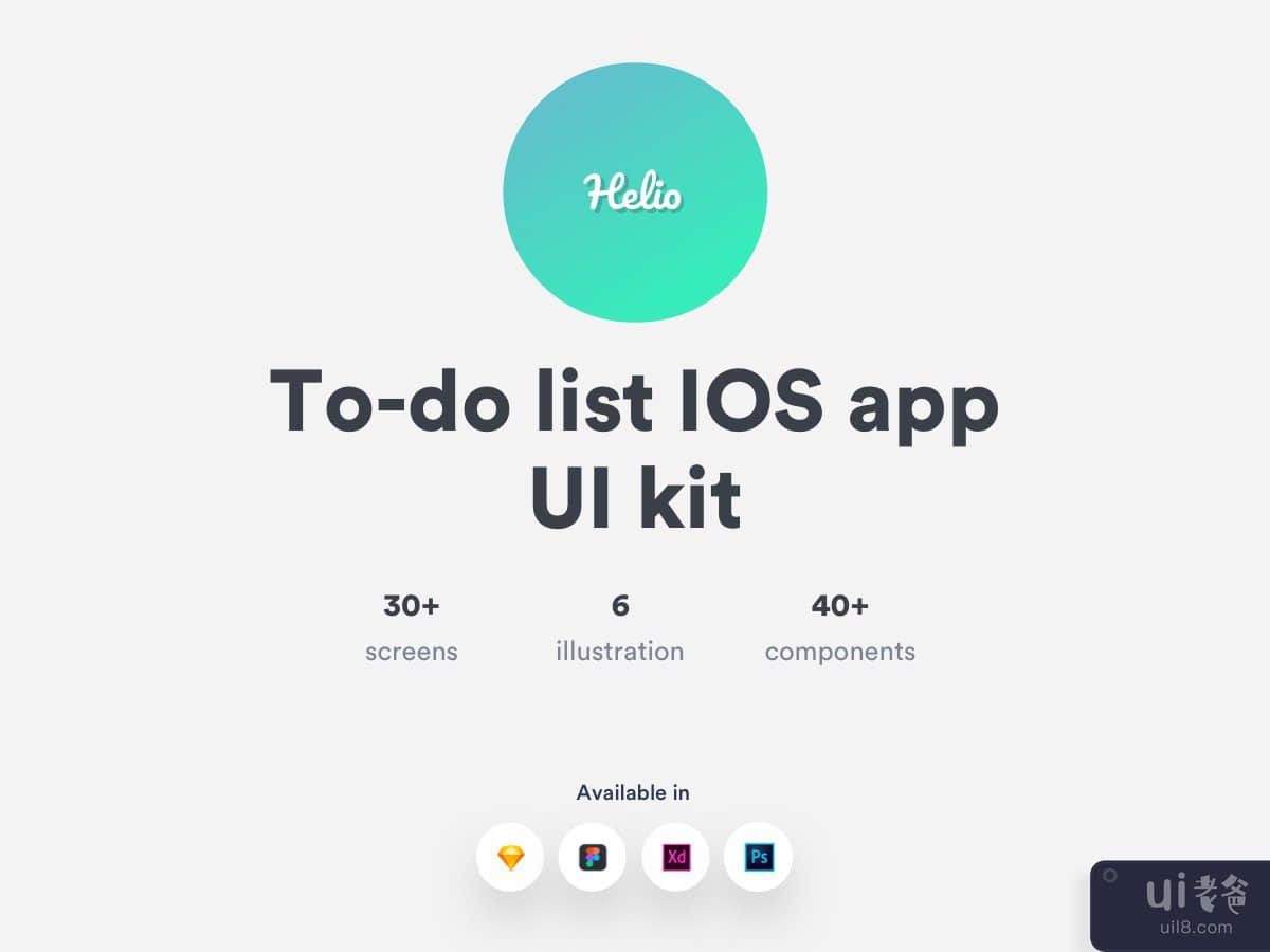 Helio 待办事项列表 IOS 移动应用程序 ui k(Helio to-do list IOS mobile app ui k)插图6