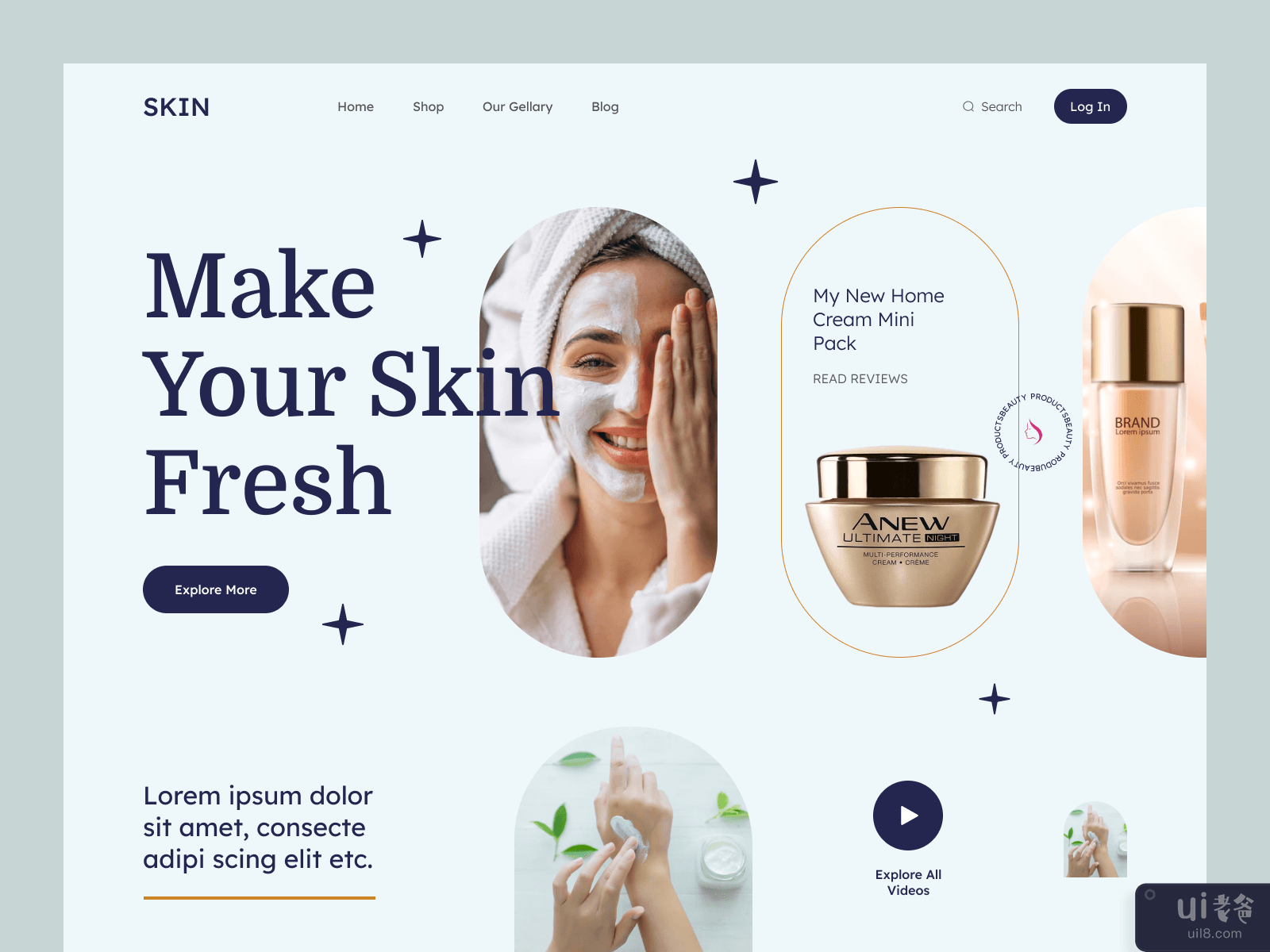Skincare Product Landing Page
