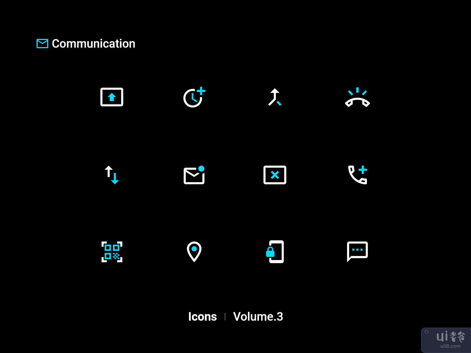 通信图标 Vol.3(Communication Icons Vol.3)插图