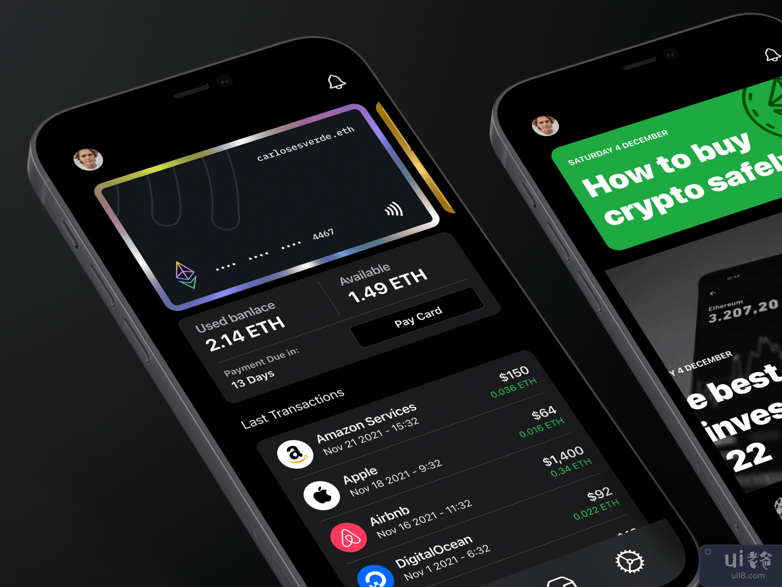 Ethereum Credit Card - iOS 