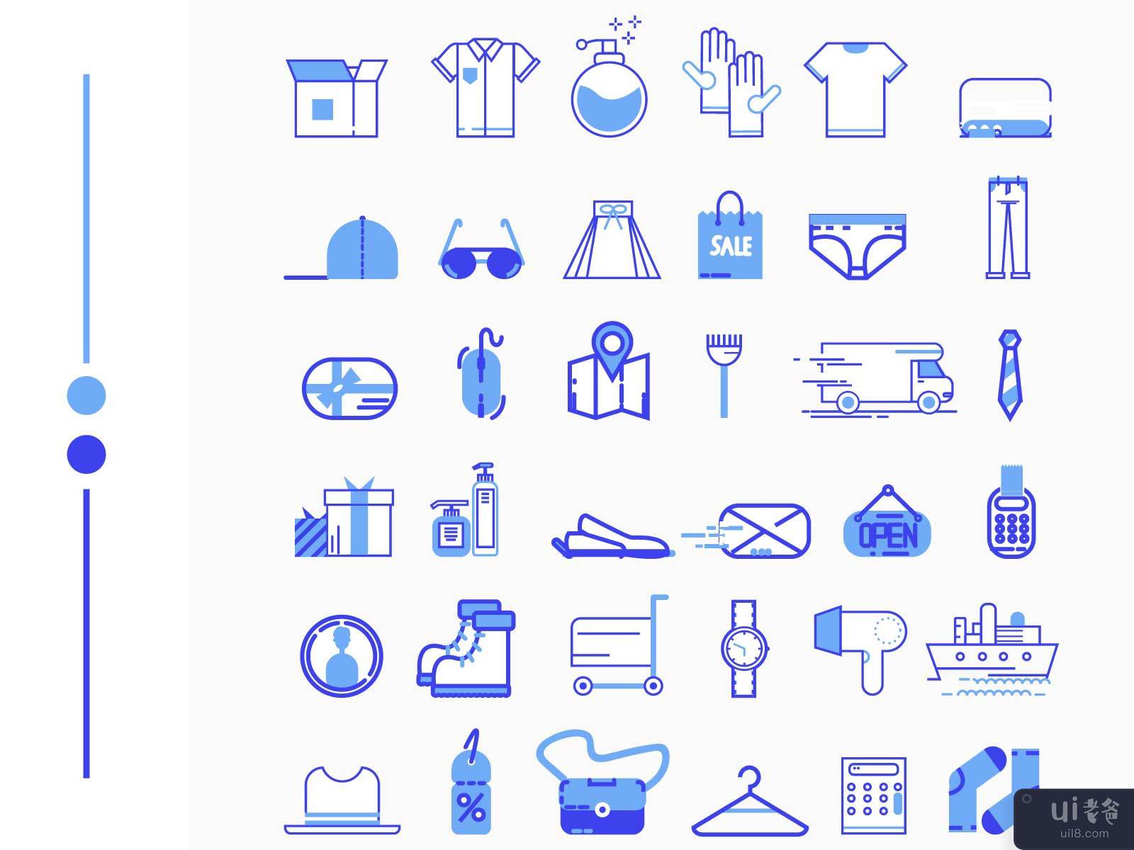 服装和购物 36 图标(Cloths & Shopping 36 Icons)插图3